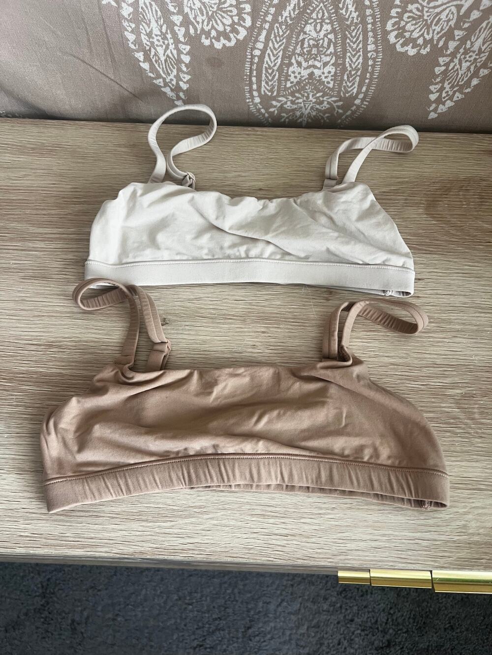 SKIMS Bralette Bundle Set of 2 Cream & Champagne